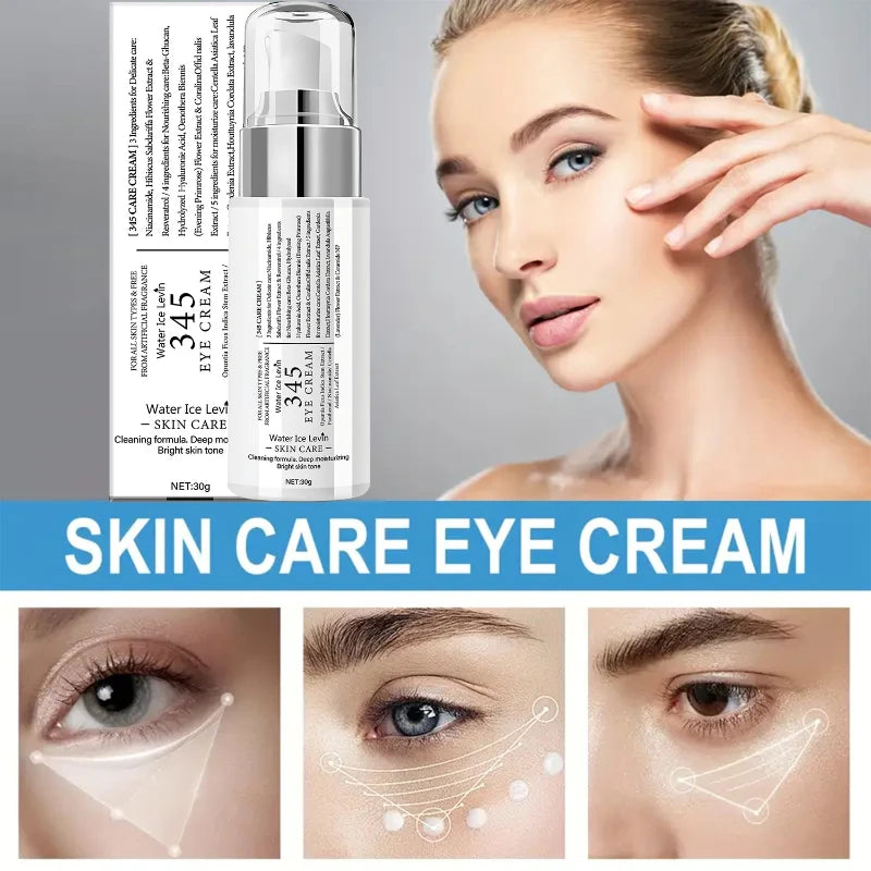 345 Series Skincare Set – Eye Cream, Serum & Face Cream for Lifting, Hydration & Dark Circle Repair