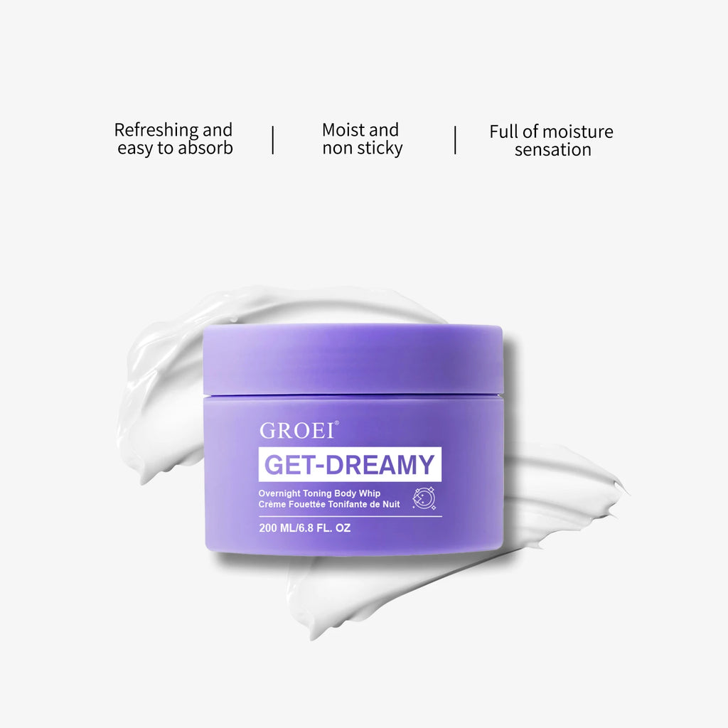 Overnight Toning Body Whip 200ml - Firming & Smoothing Cream with Uva-Ursi Extract, Reduces Cellulite Appearance, Non-Greasy