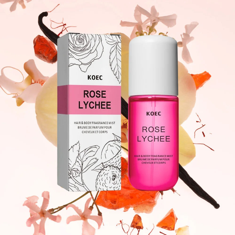 KOEC Vanilla Coconut Spray Perfume Refreshing Moisturizing Premium Dragon Fruit Floral Women's Perfume Triple Fragrance 50ml