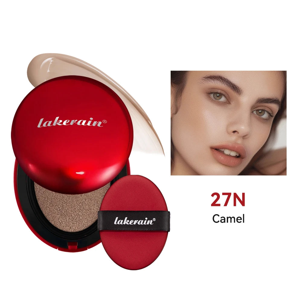 Lakerain Cushion Foundation Sunscreen Waterproof Long-lasting Brighten Foundation Cream Women Base Makeup Face Korean Cosmetics