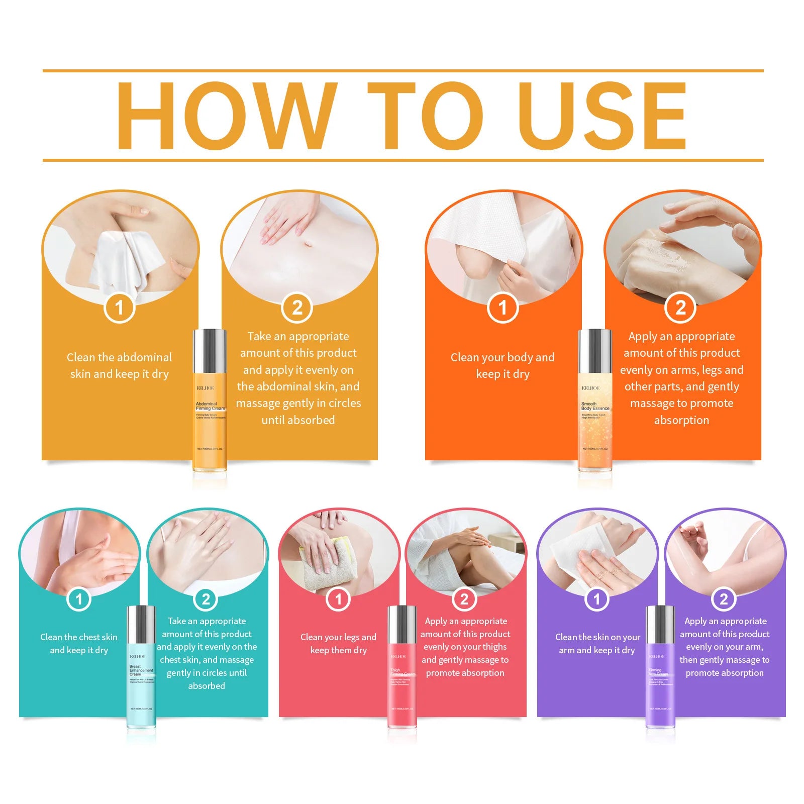 Body Smoothing Firming Serum Arm Thigh Breast Enhancement Anti Sagging Skin Remove Melanin Body Massage Hyaluronic Acid Skincare