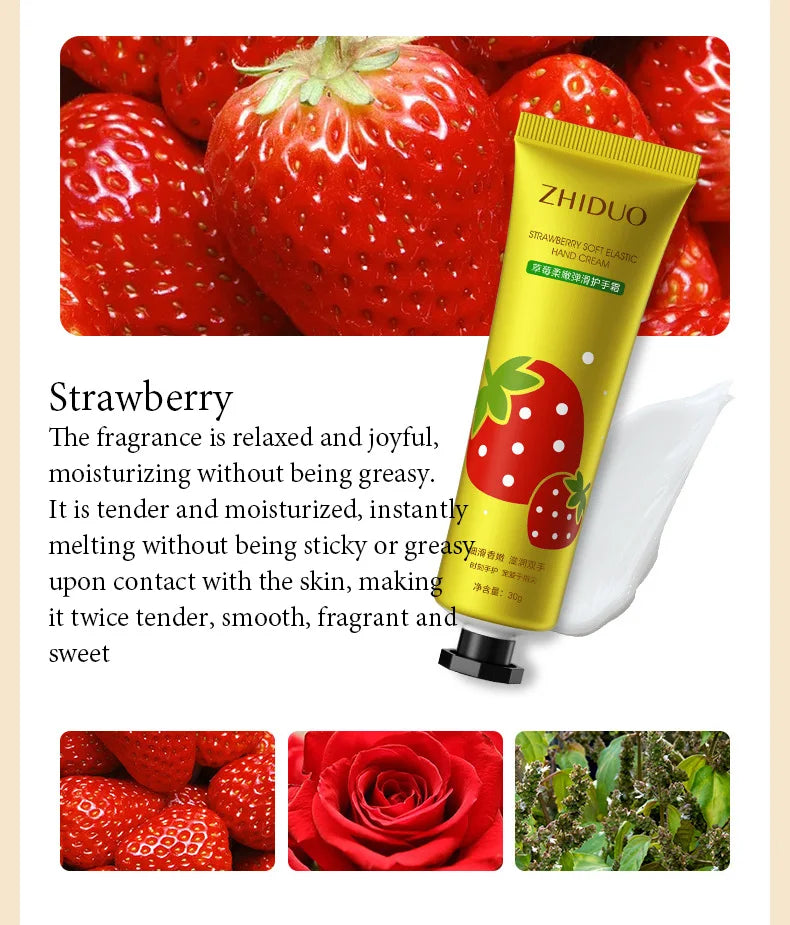 Fruity & Flowery Hand Cream Set – 10pcs Deep Moisturizing, Nourishing & Anti‑Aging Care Kit