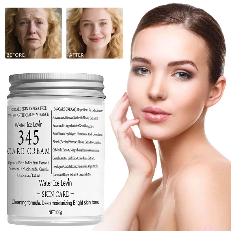 345 Series Skincare Set – Eye Cream, Serum & Face Cream for Lifting, Hydration & Dark Circle Repair