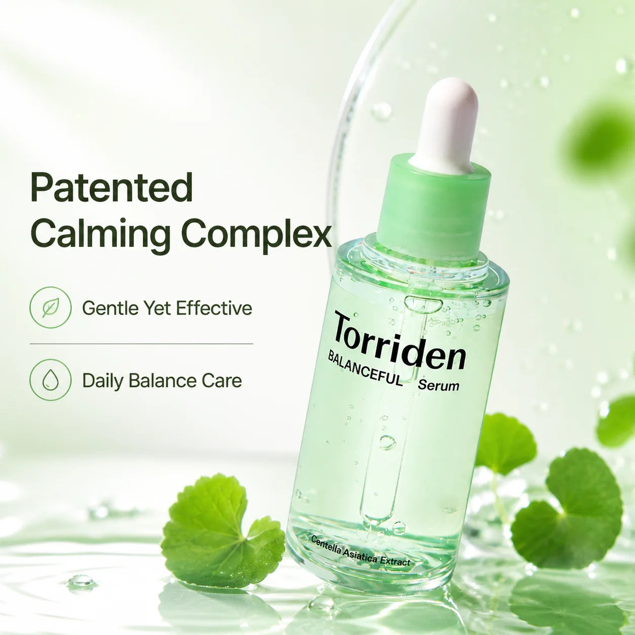 Torriden Cica Soothing Serum 50ml Hyaluronic Acid Serum 50ml,Refreshing & Non-Sticky,Korean Skincare Korean Makeup Lightweight