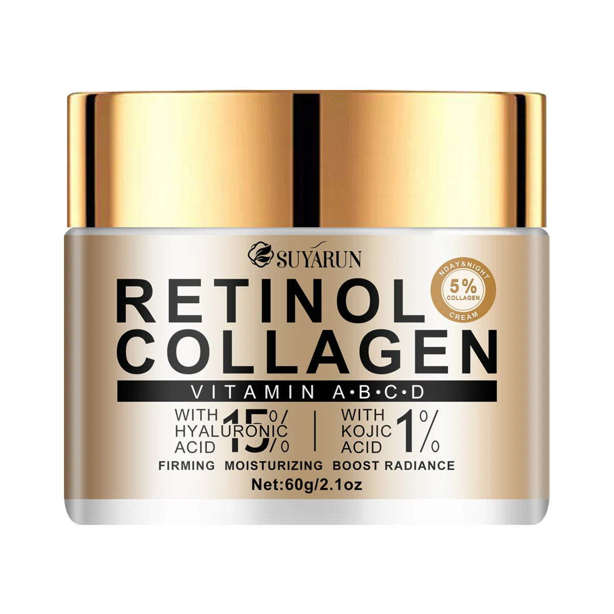 Brightening Collagen Moisturizer – Kojic Acid & Hyaluronic Acid Formula