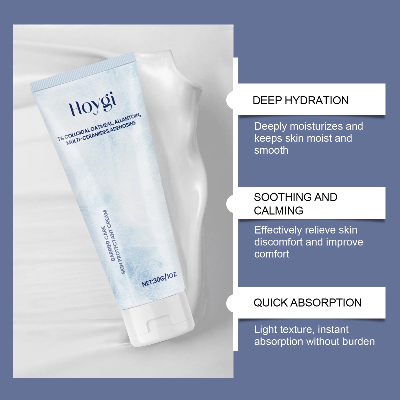 Ceramide Moisturizing Cream Body & Face Moisturizer for Dry Skin with Hyaluronic Acid Daily Moisturizer Oil-Free Fragrance Free