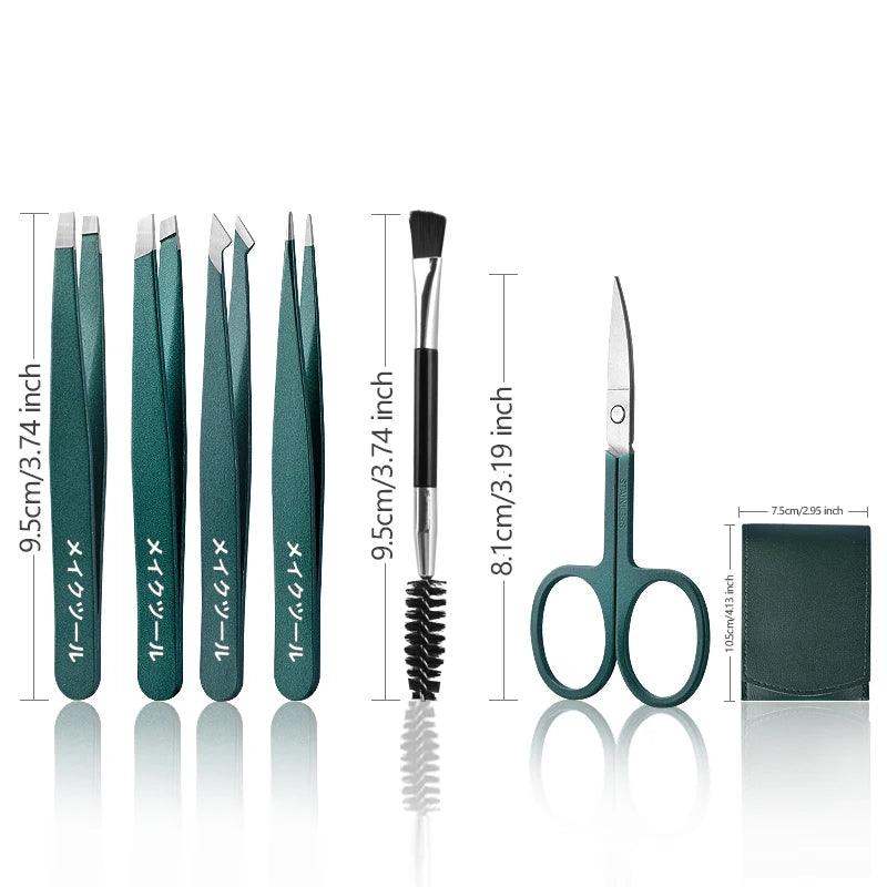 Beauty Tools Eyebrow Tweezer Stainless Steel Hair Removal Clip for Eyelash Extension Tweezer Colorful Professional Make