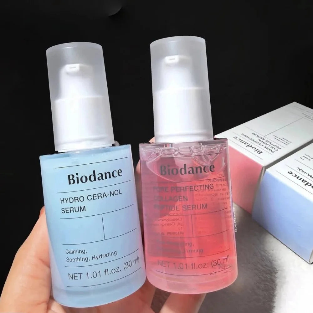 Biodance Pore‑Tightening Collagen Ampoule – Hydro Cera‑Nol Serum with Panthenol & Hyaluronic Acid (30ml)