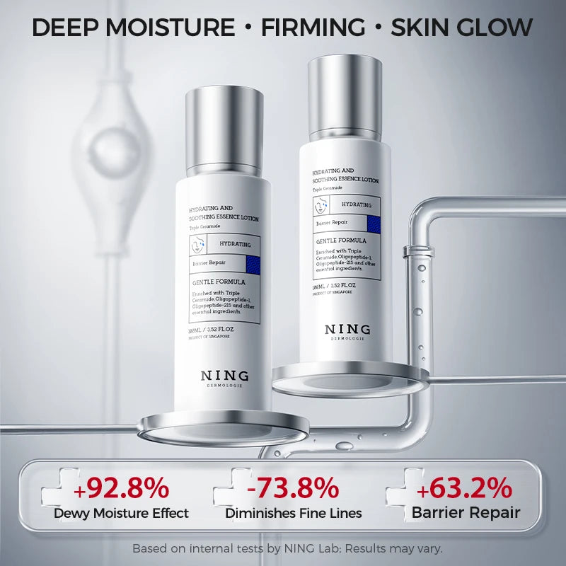 100ml Moisturizing Essence Lotion with Hyaluronic Acid & Ceramide – Calming Formula for Dry, Sensitive Skin