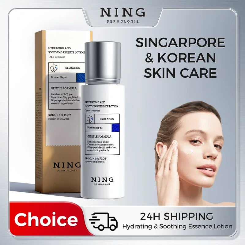 100ml Moisturizing Essence Lotion with Hyaluronic Acid & Ceramide – Calming Formula for Dry, Sensitive Skin