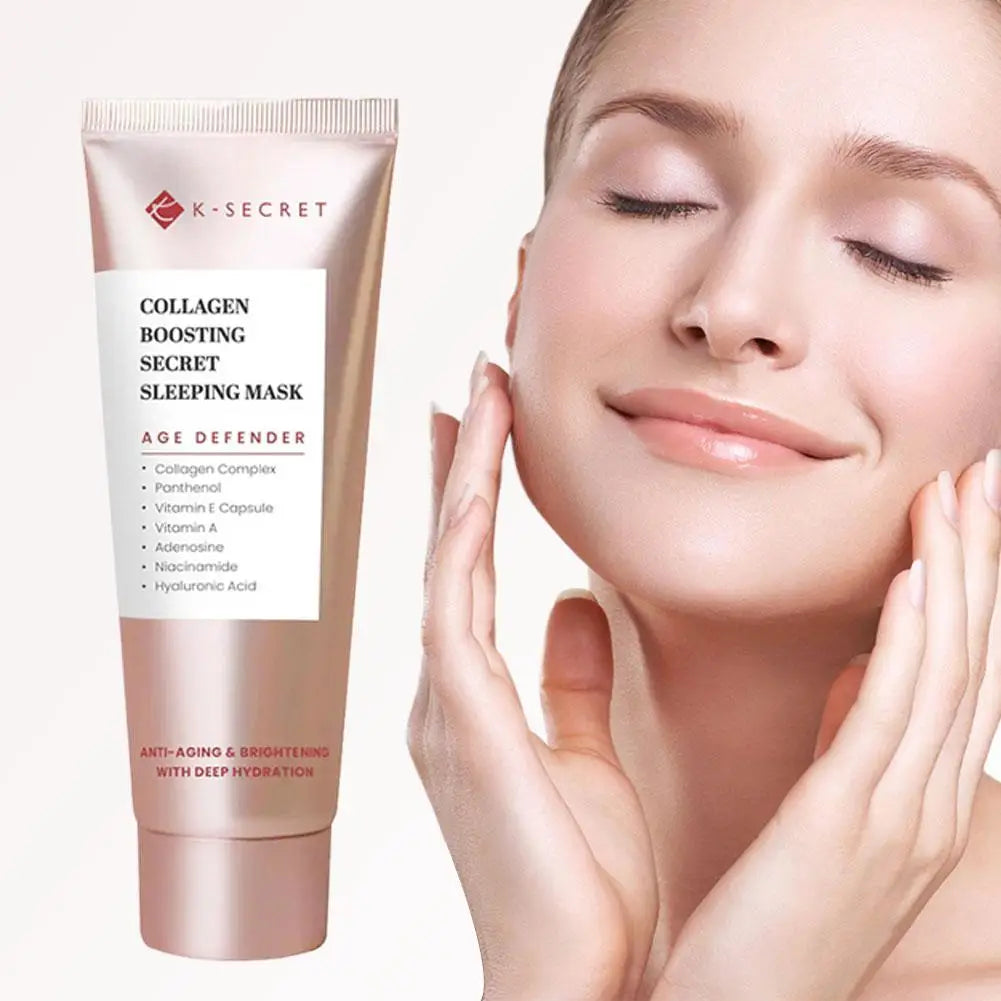 K-SECRET Korean Deep Collagen Mask Peel Off Mask Face Anti Wrinkle Lifting Skin Care Masks Pack Night Wrapping  Overnight Skin