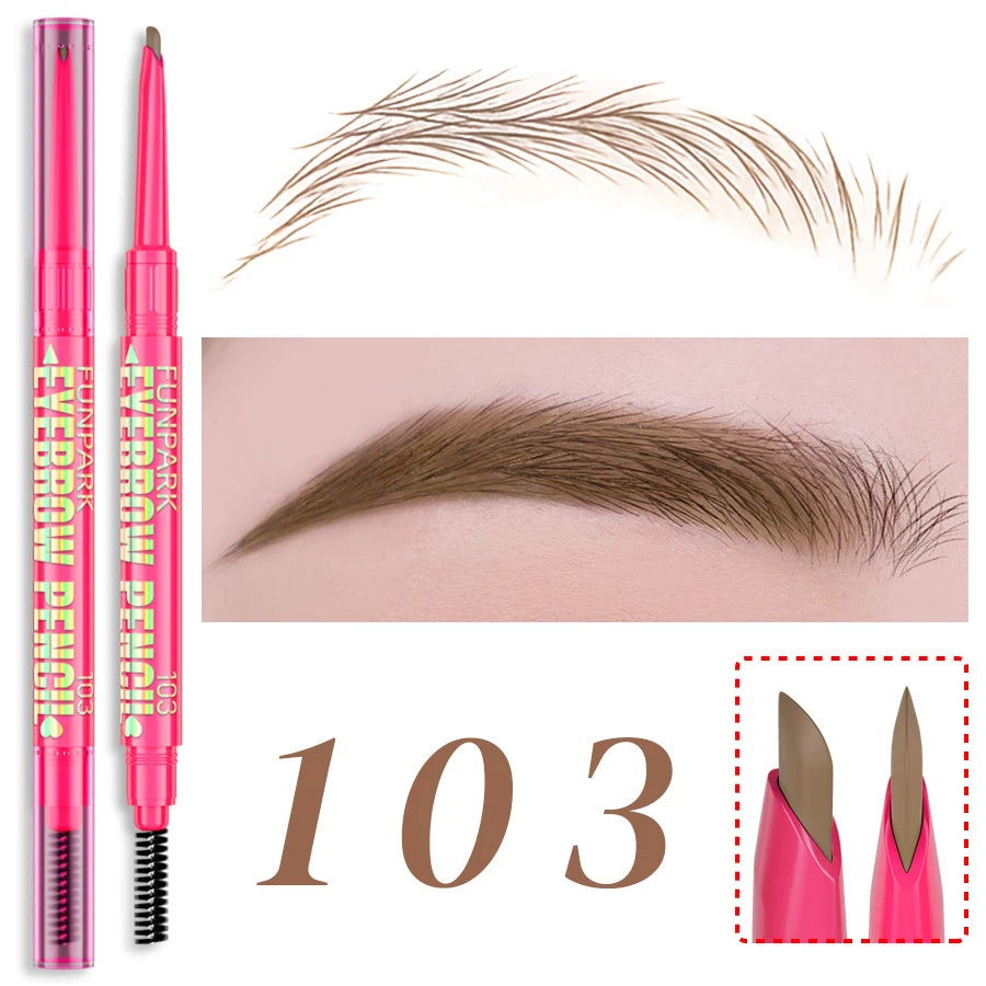 Professional Waterproof Eyebrow Pencil – Long‑Wear Tattoo Brow Pen with Brush, 5 Color Options