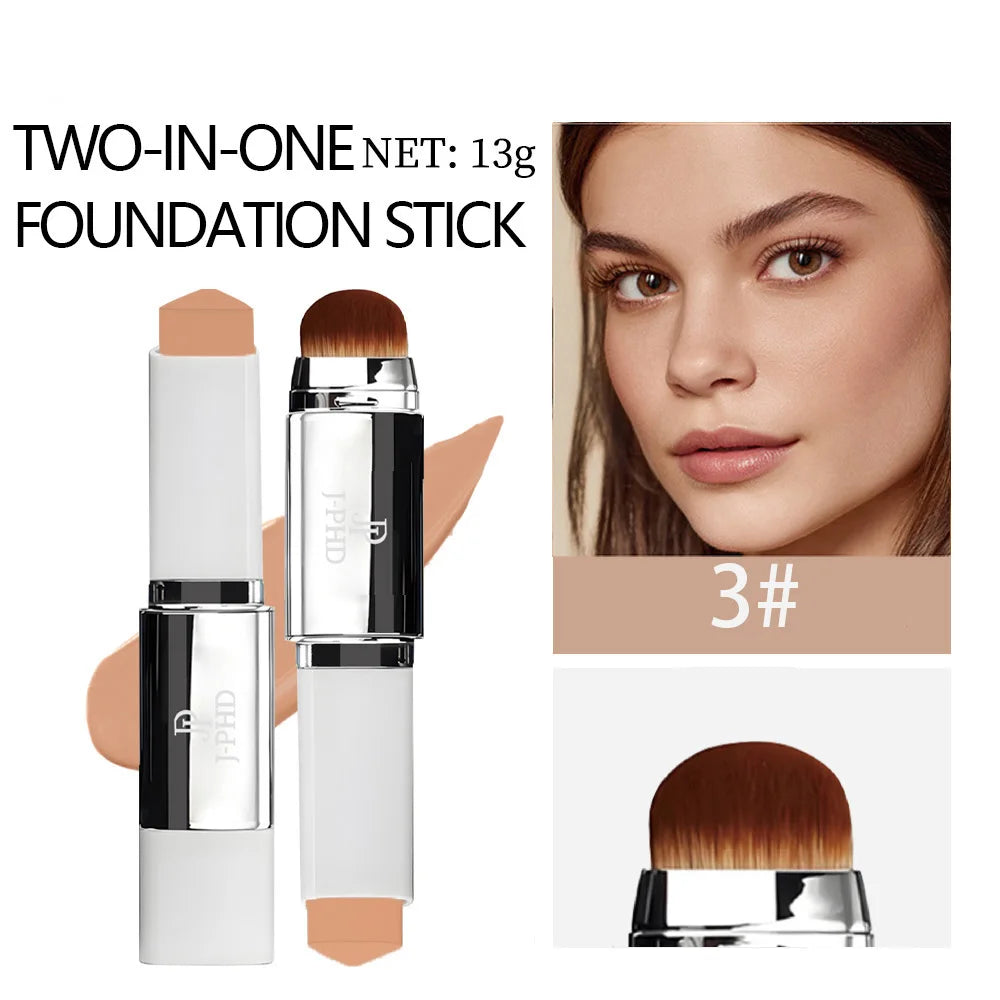 Two-in-one Brush Head Foundation Stick