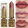 Dual‑Color Metallic Lipstick – Glitter Shine, Matte Finish, Long‑Lasting Lip Tint