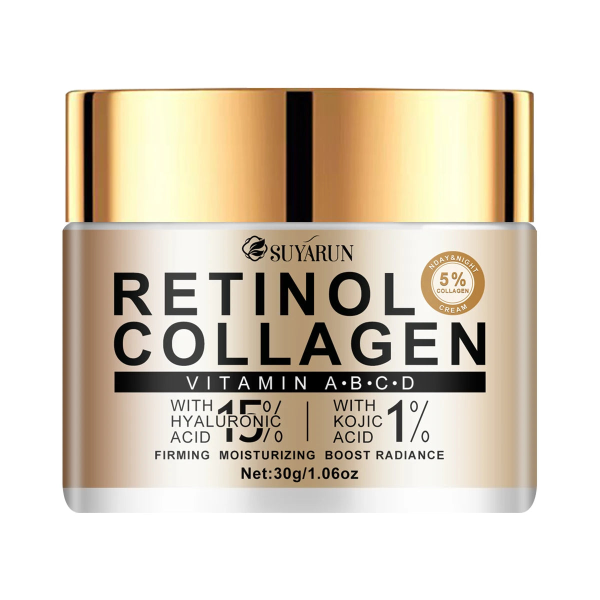Brightening Collagen Moisturizer – Kojic Acid & Hyaluronic Acid Formula