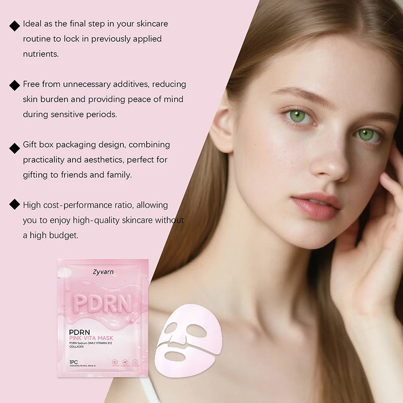 PDRN Pink Skincare Set – Salmon DNA Collagen Glow Mask for Lifting, Firming & Deep Moisturizing Care