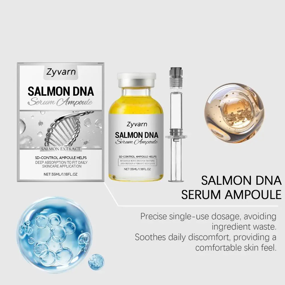 Korean Salmon Ampoule Serum Pure Peptide Powerful Firming Anti-Aging Essence Lotion Effectively Tightens Moisturizes Skincare