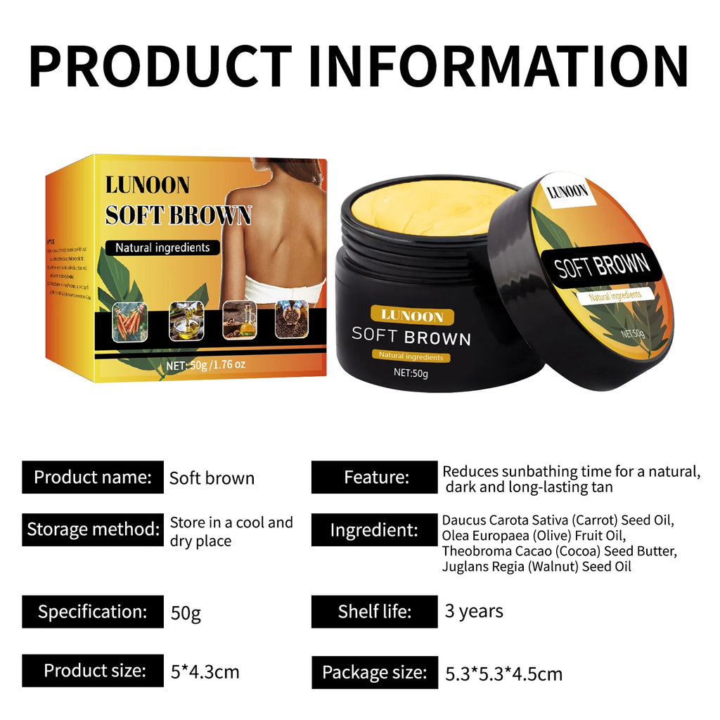 Self‑Tanning & Suntan Shield Cream – Long‑Lasting Face & Body Bronzer for a Natural Sun‑Kissed Glow
