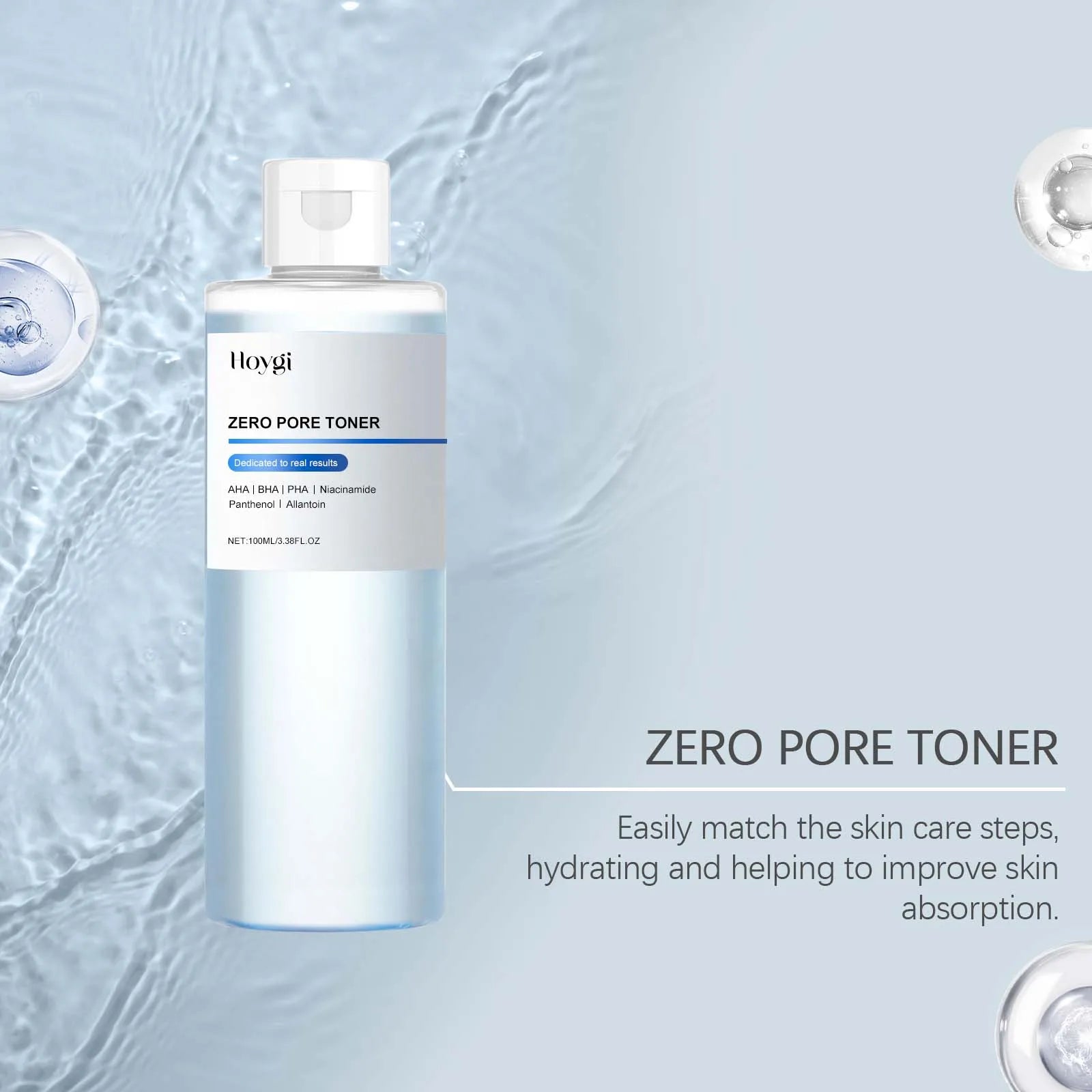 Exfoliating Hydrating Toner Moisturizing Smoothing Brighten Skin Pore Refining Improve Dry Skin Zero Pore Toner Soothing Formula