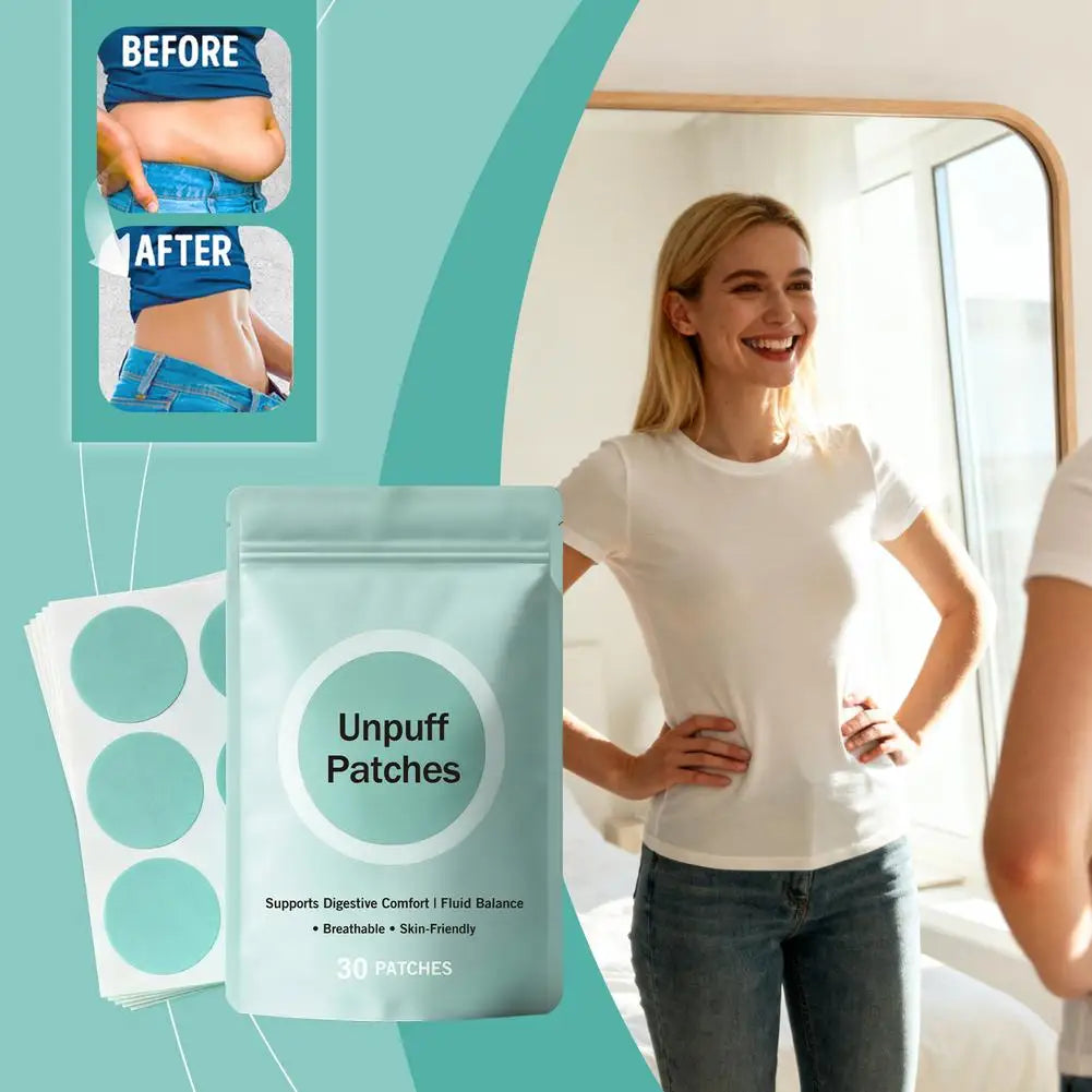 30 UnPuff PATCHES Supports Naturally Plant Ingredients Comfort