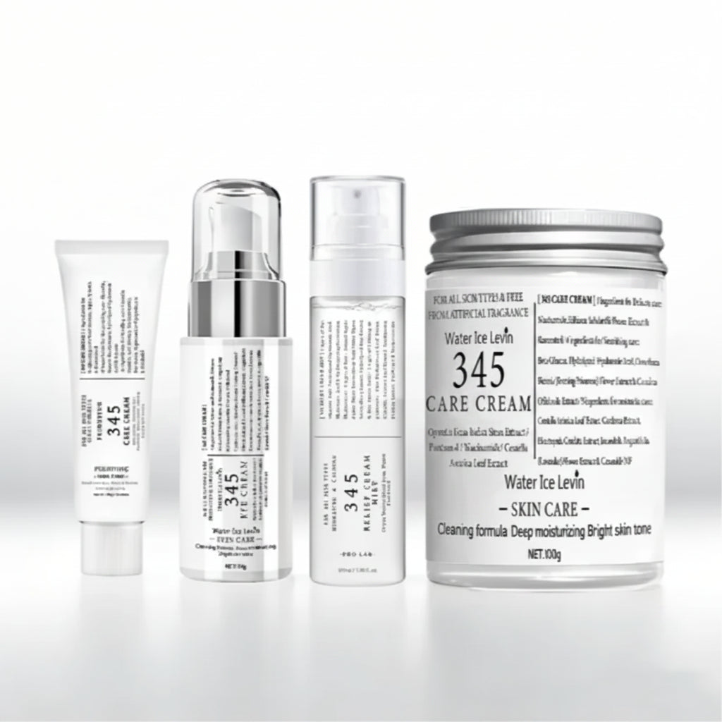 345 Series Skincare Set – Eye Cream, Serum & Face Cream for Lifting, Hydration & Dark Circle Repair