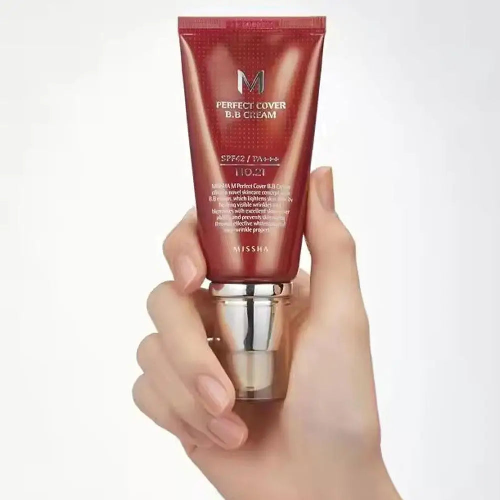 Matte Full‑Coverage BB + CC Liquid Foundation – Concealer, Oil‑Control & Brightening Face Base