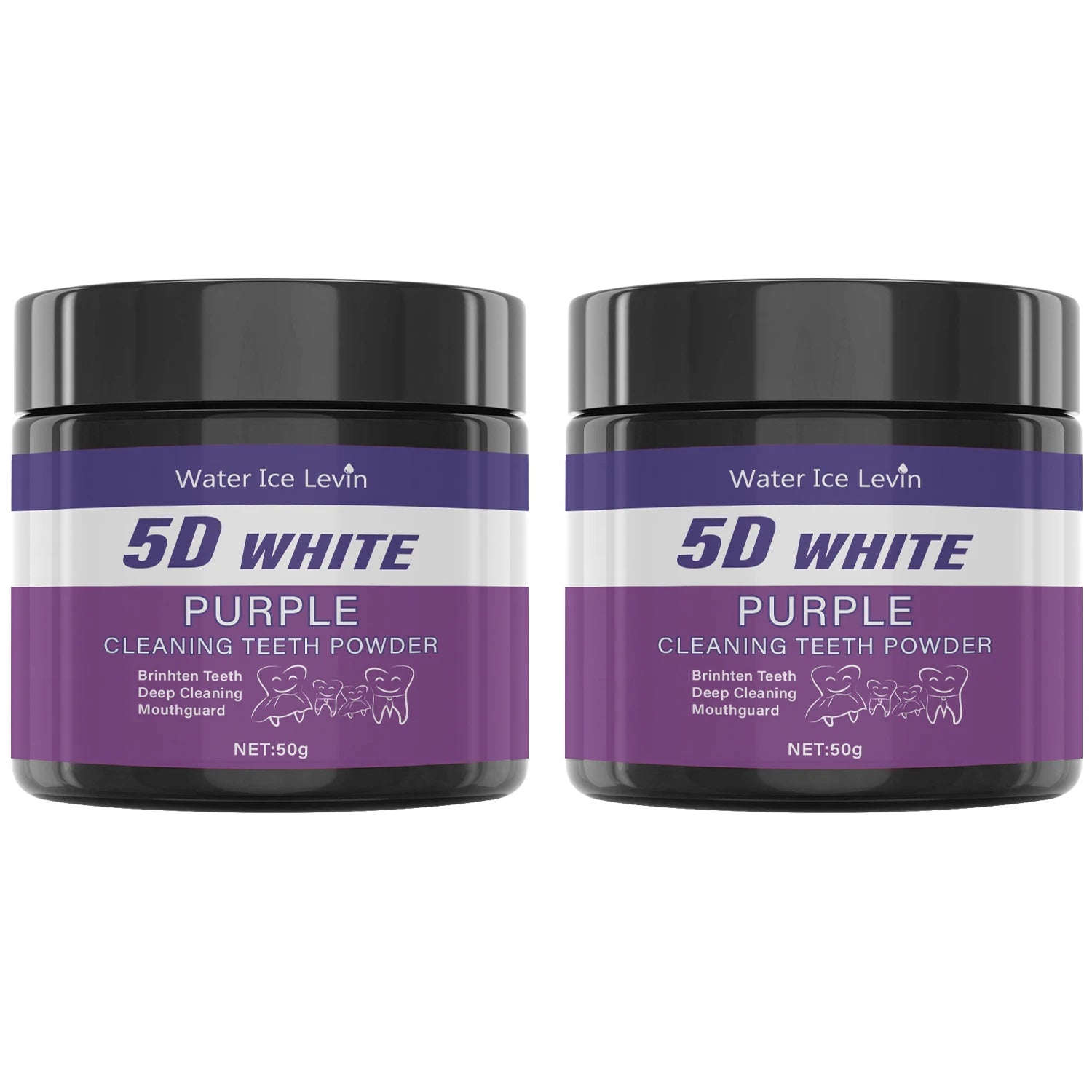 Purple Whitening Tooth Powder – Deep Clean & 5‑Day Brightening