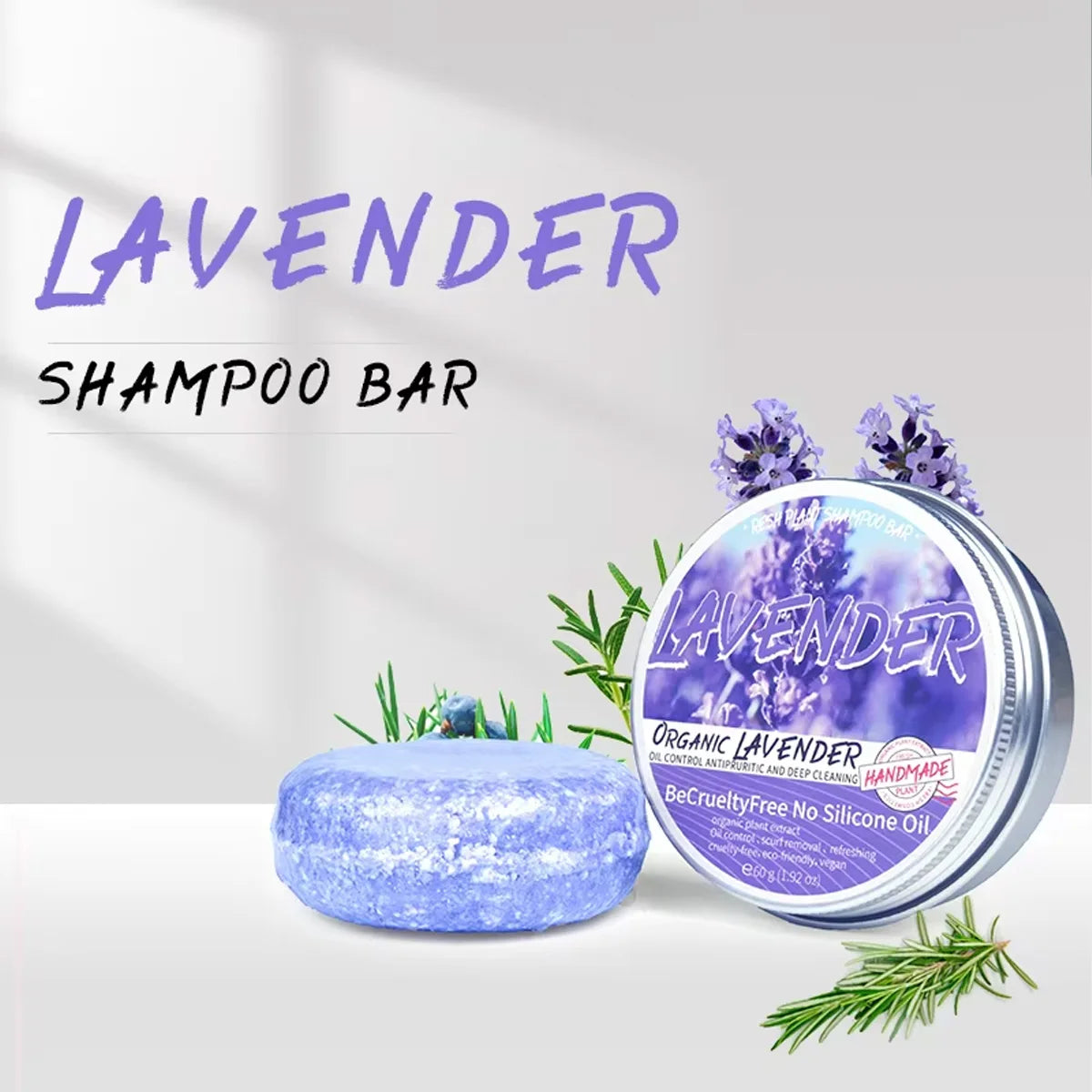 Lavender Refreshing Shampoo Bar – Smooth, Clean & Lightweight