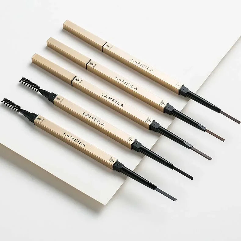 Double‑Head Brow Pencil & Brush – Long‑Wear, Smudge‑Proof Eyebrow Pen for Defined Brows
