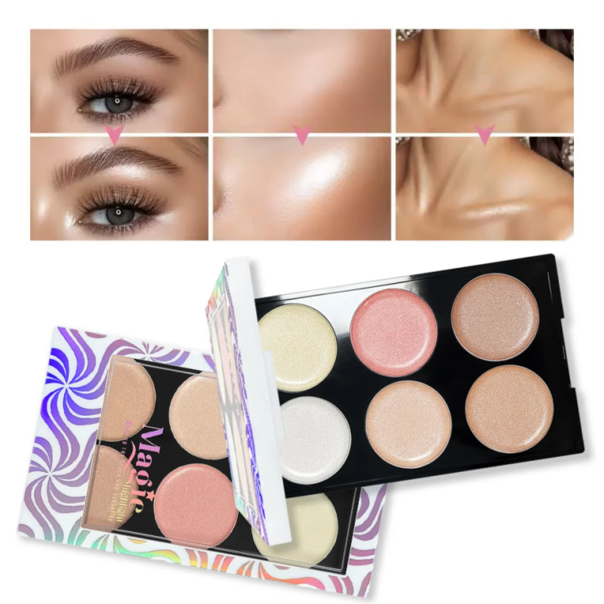 Pearlescent Diamond Liquid Highlighter – Intense Sparkle, Brightening Shimmer & Long‑Lasting Contour Glow