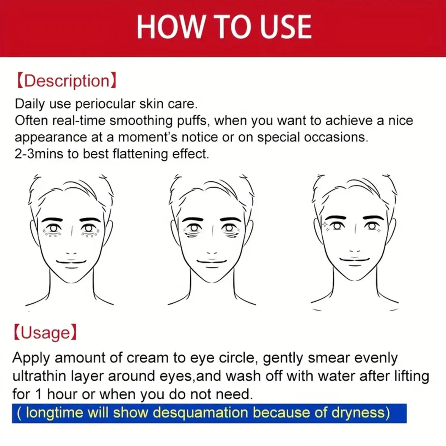 Instant Lift Eye Cream – Softens, Smooths & Firms the Eye Area for Men and Women (20g)