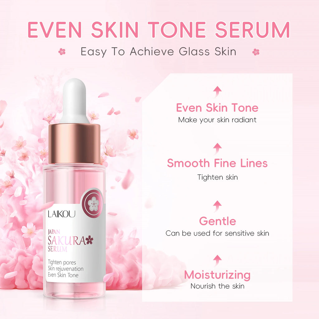 LAIKOU Japan Sakura Serum 30ml Anti-Aging Facial Serum Improves Overall Completion Face Essence Reduce Fine Lines