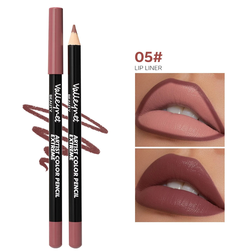 Set lip liner set and eyeliner set Nude Brown Collection