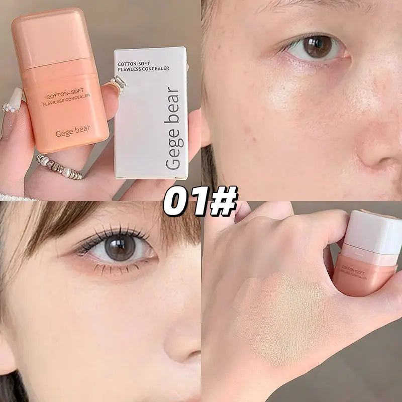 Full Coverage Hydrating Concealer,Lightweight Long Wear Concealer for Dark Circles Acne Scars&Blemishes,Long Lasting Face Makeup