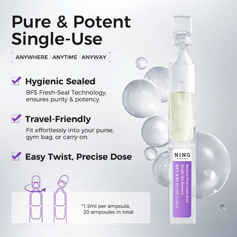 Face Ampoule Essence – Niacinamide, Salicylic Acid + Peptides for Even-Looking Tone, Smooth-Looking Lines & Blemish Comfort