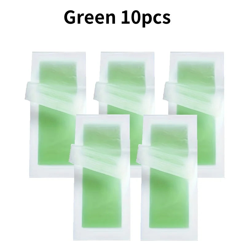 Professional Cold Wax Strips – Double‑Sided Hair Removal Tapes for Legs, Body & Face (6 / 10 / 20 Sticks)