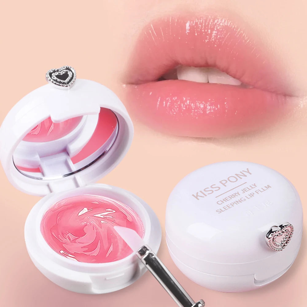 Night moisturizing lip mask, long-lasting moisturizing, brightening lip color, natural ingredients, caring for lip skin