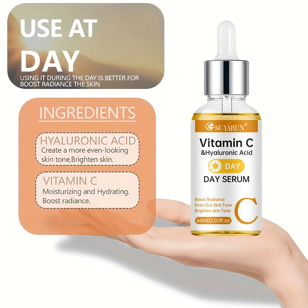 SUYARUN Vitamin C Day & Retinol Night Serum – 2‑in‑1 Brightening & Repair