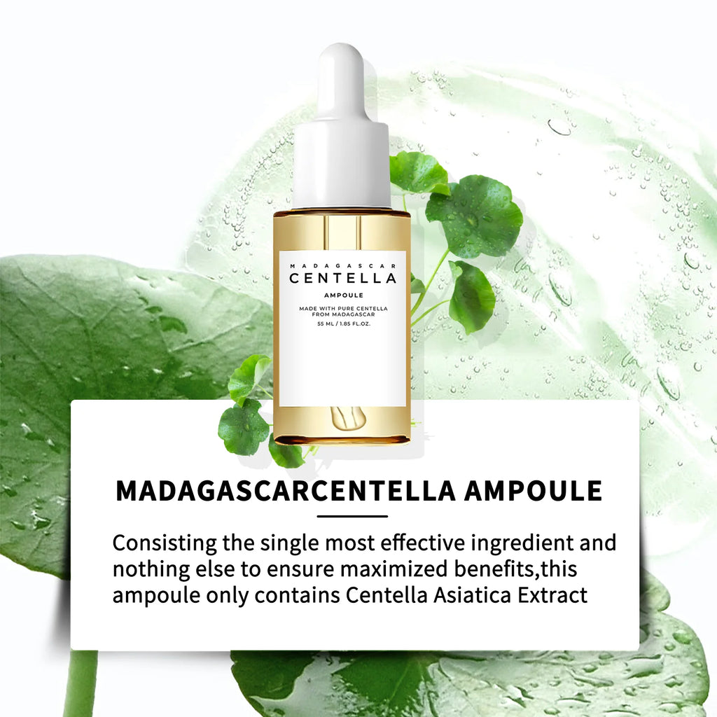 Centella Asiatica Serum 55ml - Sensitive skin soothing formula with acne fighting, deep moisturizing benefits for face