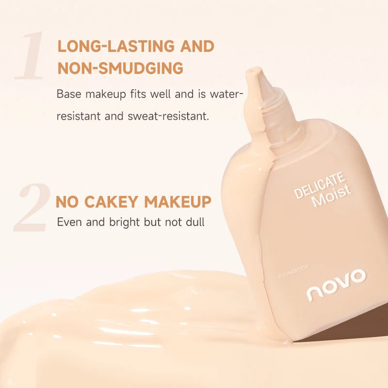 Smooth Liquid Foundation – Moisturizing, Oil‑Control & Waterproof