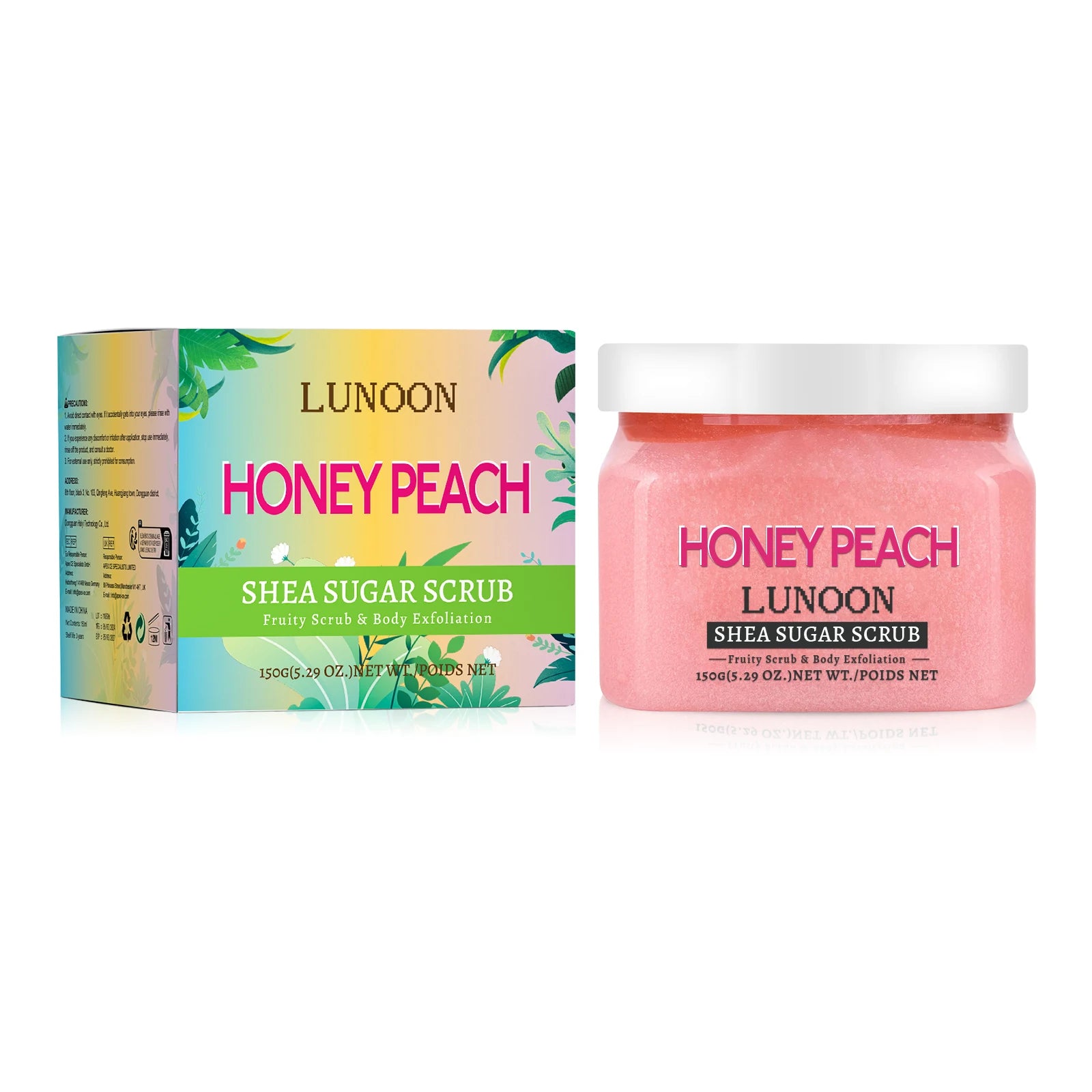 Natural Watermelon & Shea Butter Sugar Scrub 150g - Hydrating Body Polish for Smooth, Glowing Skin on Elbows, Knees & Legs.