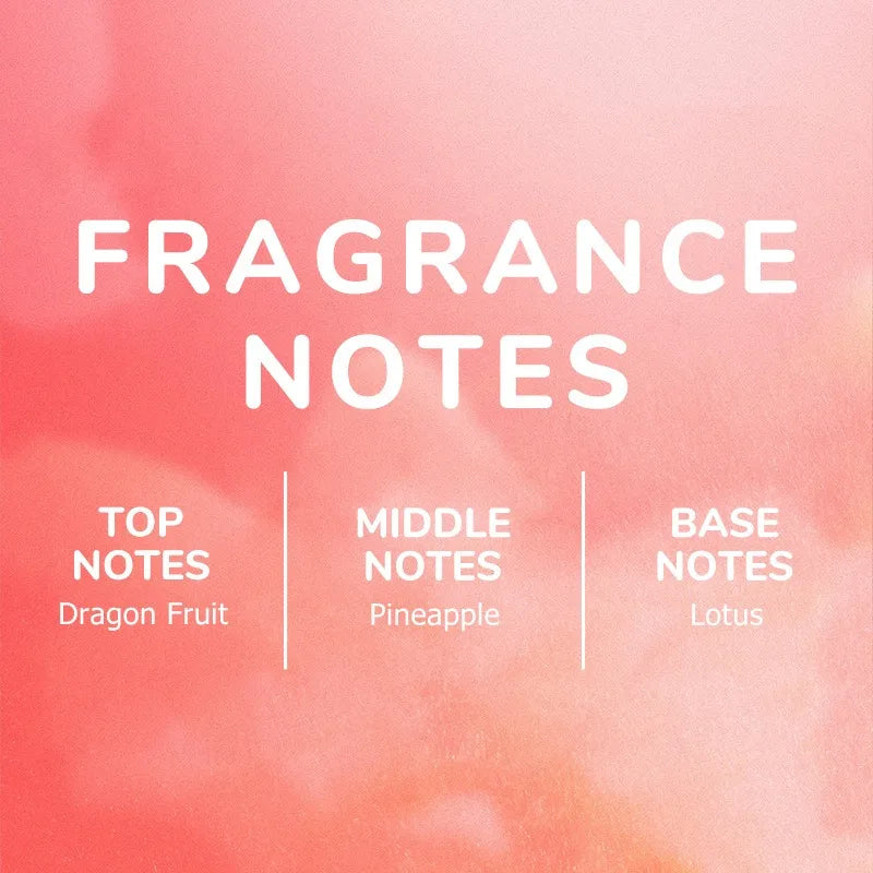KOEC Vanilla Coconut Spray Perfume Refreshing Moisturizing Premium Dragon Fruit Floral Women's Perfume Triple Fragrance 50ml