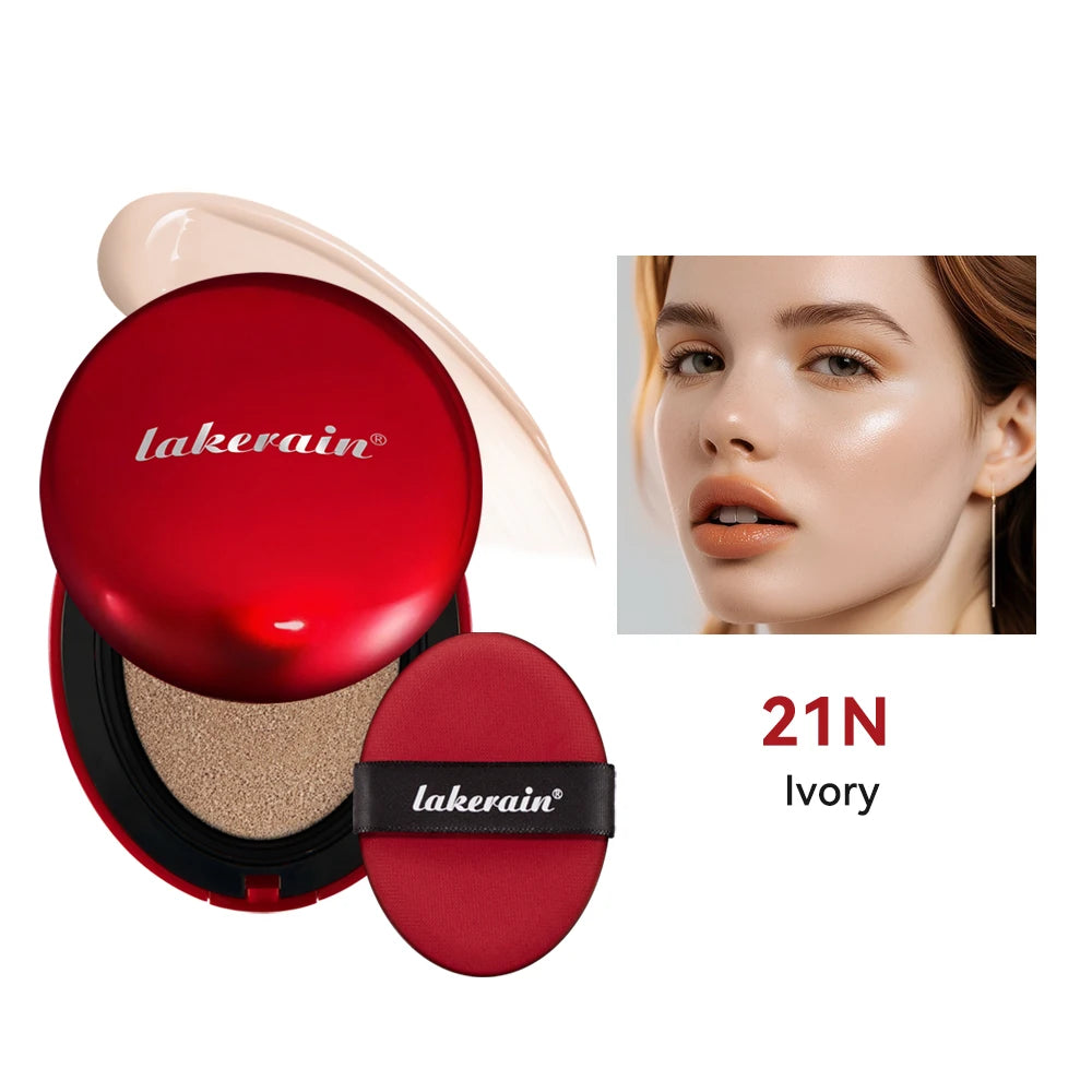 Lakerain Cushion Foundation Sunscreen Waterproof Long-lasting Brighten Foundation Cream Women Base Makeup Face Korean Cosmetics
