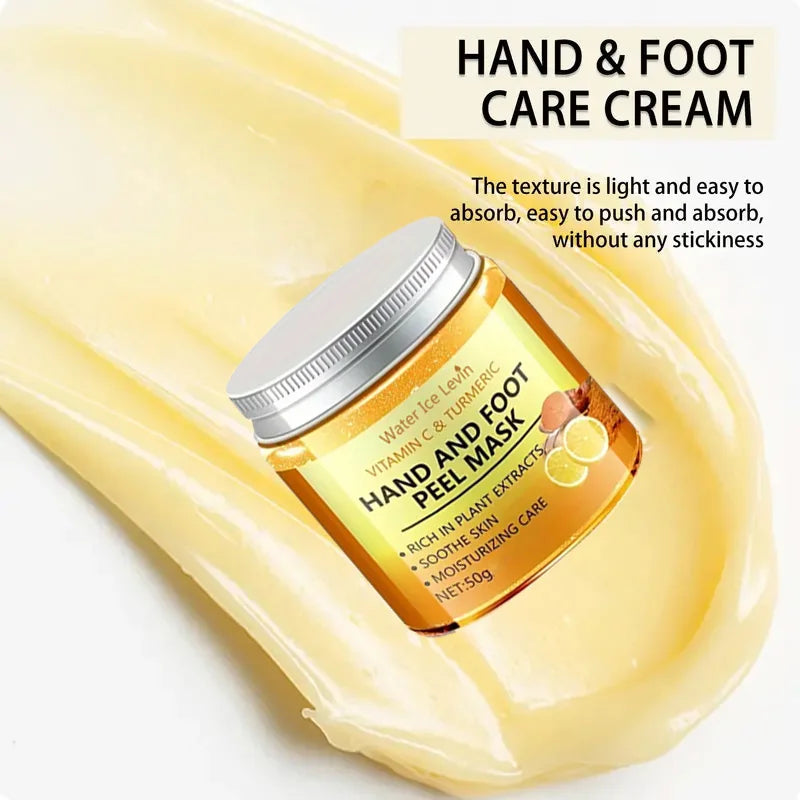Vitamin C & Turmeric Hand Wax Mask – Smoothing, Brightening & Deep‑Cleansing Treatment for Hands and Feet.