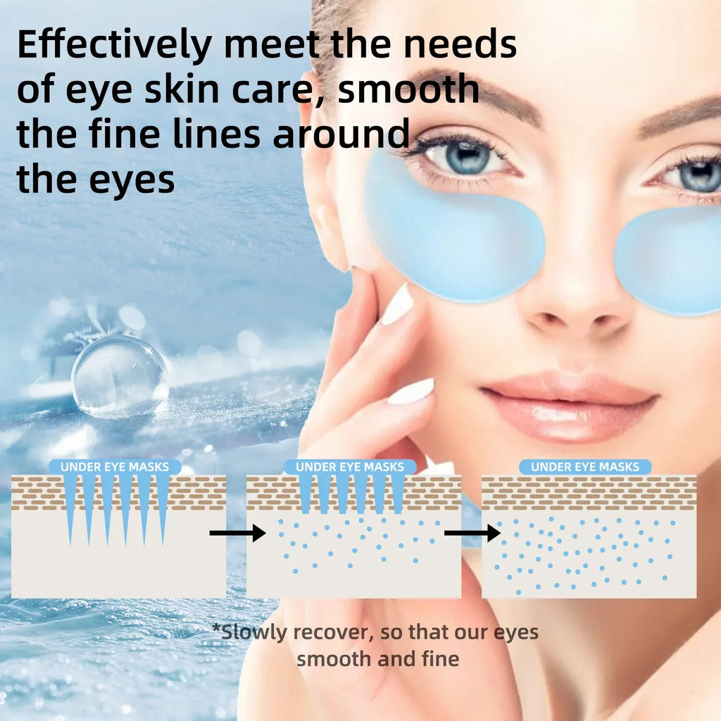 Retinol & Collagen Firming Eye Patches 60pcs - Reduces Dark Circles & Puffiness, Lifts & Moisturizes for Youthful Eyes.