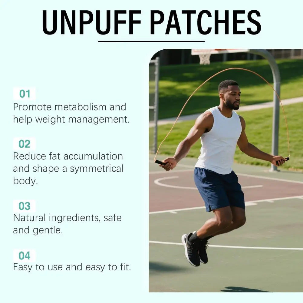 30 UnPuff PATCHES Supports Naturally Plant Ingredients Comfort