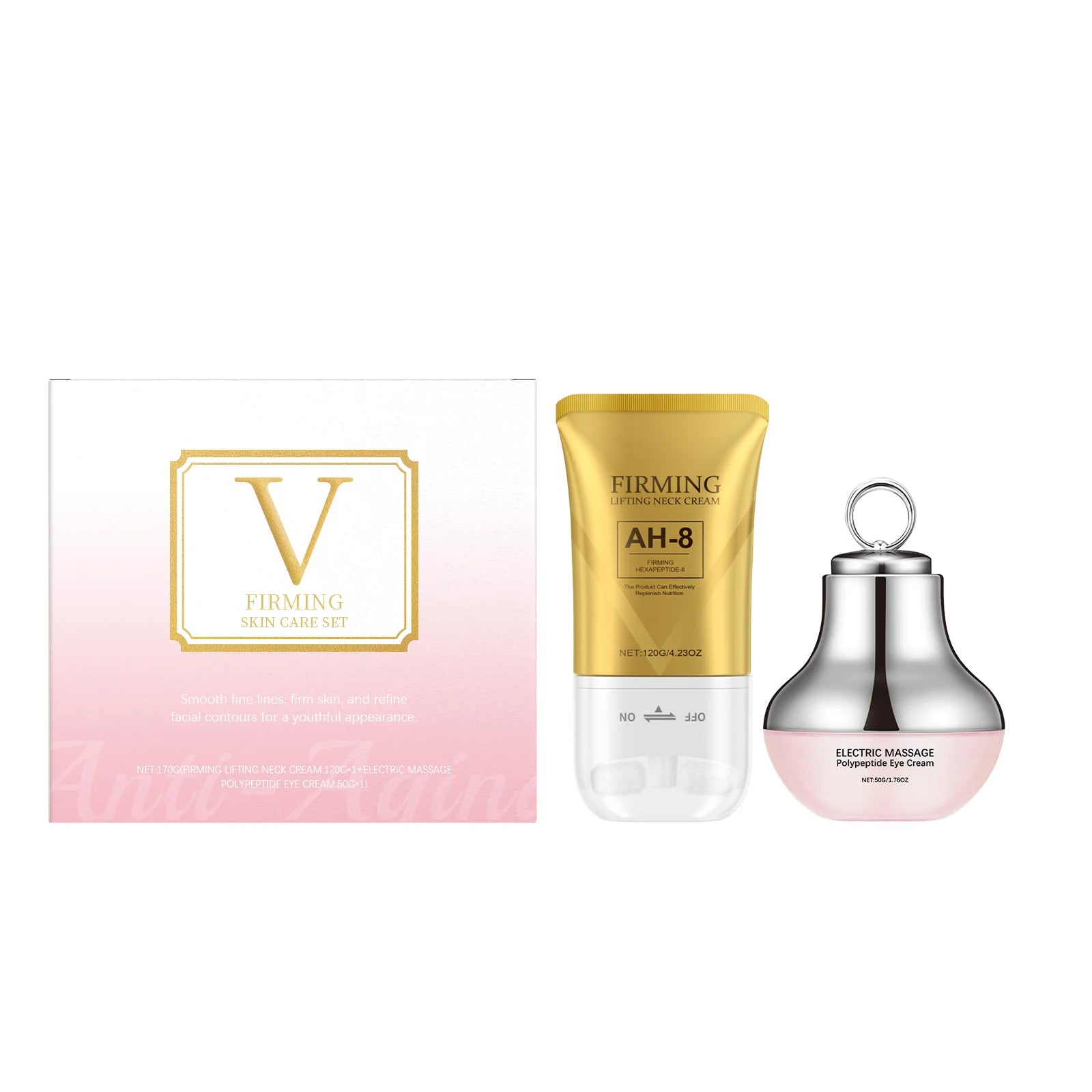 Anti-Aging Firming Skin Care Moisturizer Increase Skin Elasticity Remove Wrinkles Electric Massage Polypeptide Firming Eye Cream