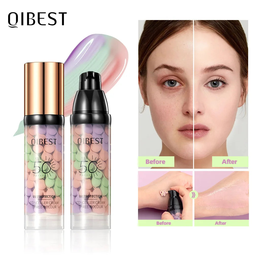 QIBEST Brightening Pre‑Makeup Base – Even Tone Primer