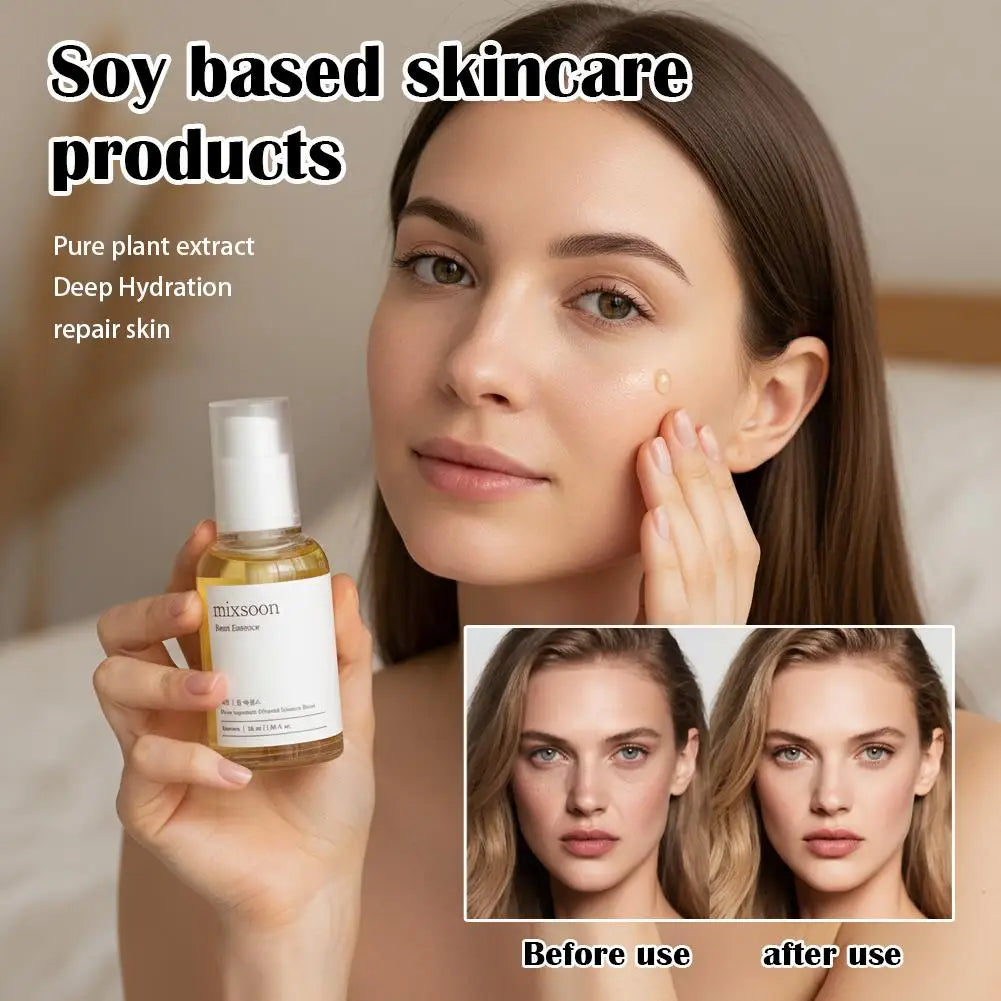 Mixsoon Set Bean Cream SPF50 Sunscreen Centella Cleanser, Soy Extract Hydrating Soothing Nourishing Skin Care