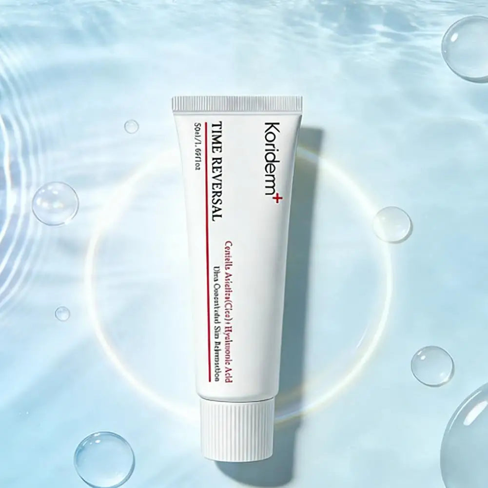 Koriderm Centella Asiatica Hyaluronic Acid Cream, Time Reversal, Anti-Aging, Fast-Absorb, Firming & Brightening Facial Skin Care